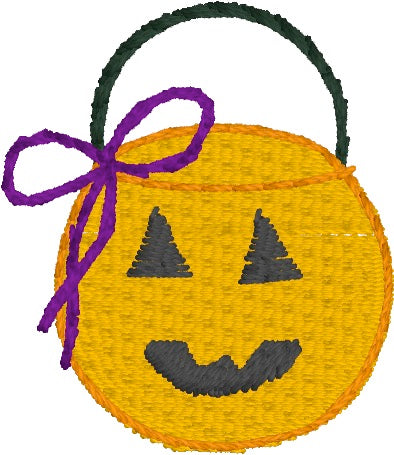 Mini Jack-O-Lantern with Bow