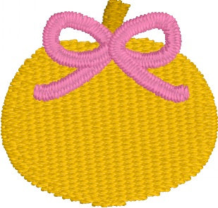 Mini Pumpkin with Bow