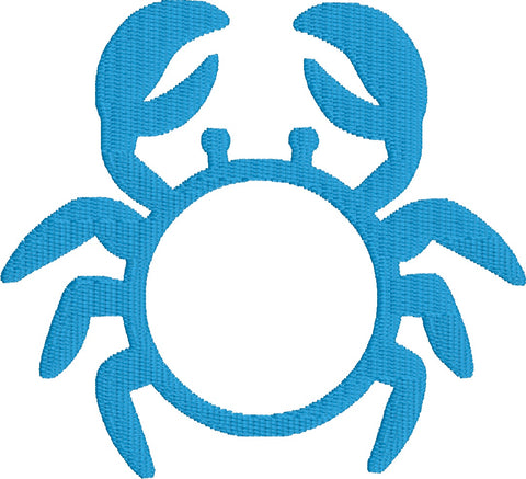 Crab Monogram Frame