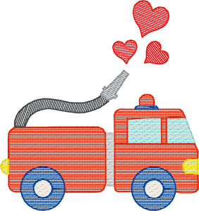 Heart Firetruck