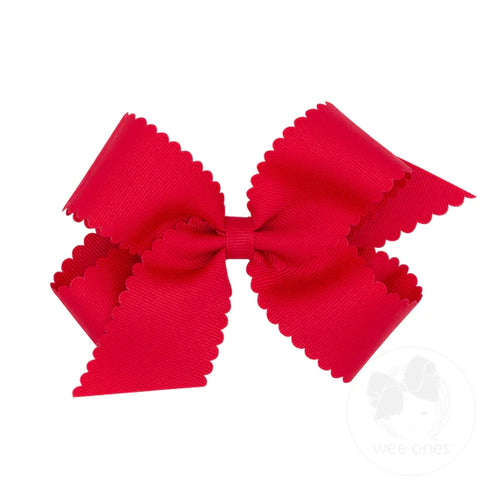 Wee-Ones Medium Scalloped Bow