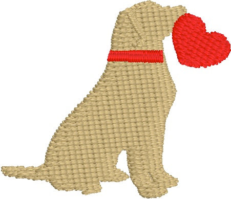 Mini Dog with Heart