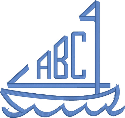 Sailboat Monogram
