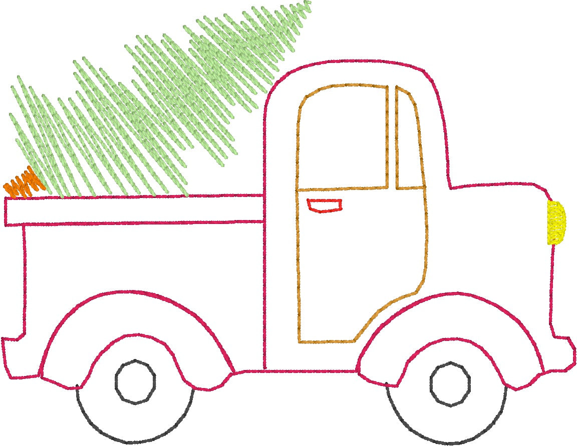 Scribble Truck with Tree